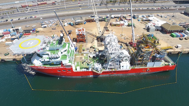 World’s biggest diamond mining vessel en route to Cape Town before Namibian commissioning