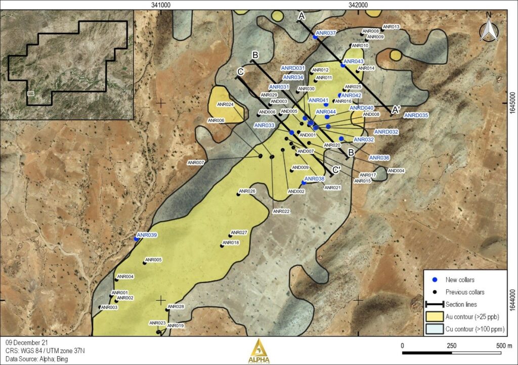 Results at Anagulu gold-copper project in Eritrea reported